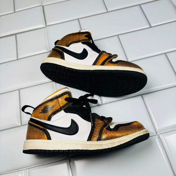 NIKE AIR JORDAN MID SE (TD) TODDLER ORANGE WEAR AWAY SIZE 10C DQ8420-071 - Picture 11 of 12